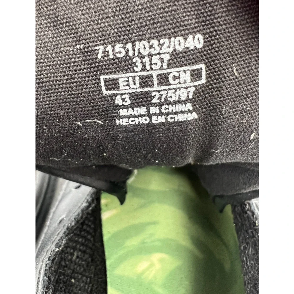 Rick and Morty Bershka Sneakers EU 43 Black Low Top Shoes No Laces Mens Casual
